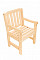 Solidne sosnowe krzesło ogrodowe LONDON (32 mm)
