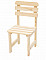 Solidne drewniane krzesło ogrodowe wykonane z drewna sosnowego 22 mm