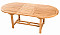 Stół ogrodowy owalny SANTIAGO 160/210 x 100 cm (teak)