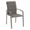 Fotel aluminiowy CAPRI (szarobrązowy) - Szary brązowy