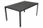 Stół aluminiowy TRENTO 150 x 90 cm - czarny