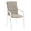 Fotel aluminiowy CAPRI (biały) - biały