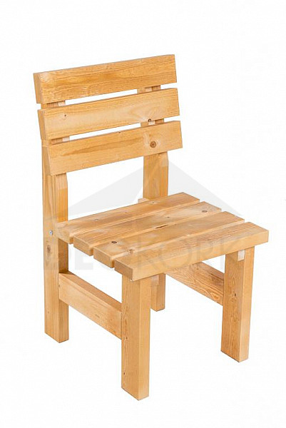Masywne drewniane krzesło ogrodowe TEA 01 o grubości 38 mm