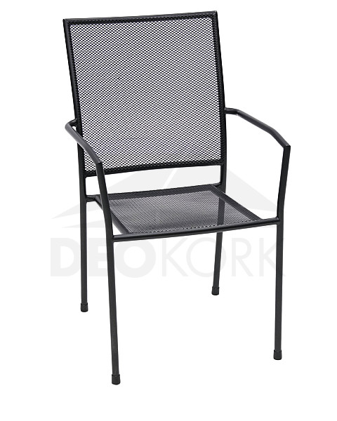 WYPRZEDAŻ Krzesło metalowe MAYA (czarne)