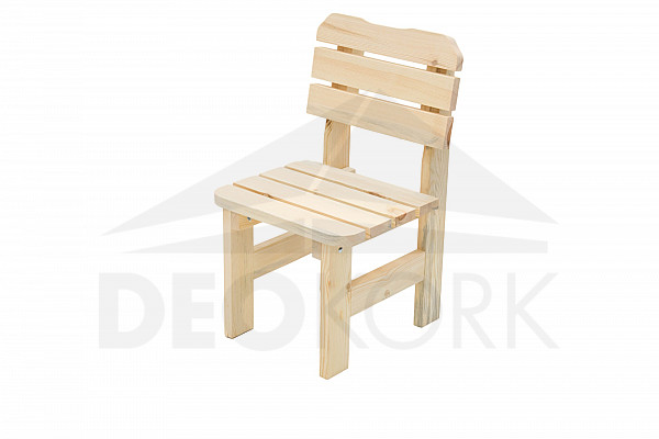 Solidne drewniane krzesło ogrodowe wykonane z drewna sosnowego 32 mm
