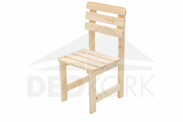 Solidne drewniane krzesło ogrodowe wykonane z drewna sosnowego 22 mm