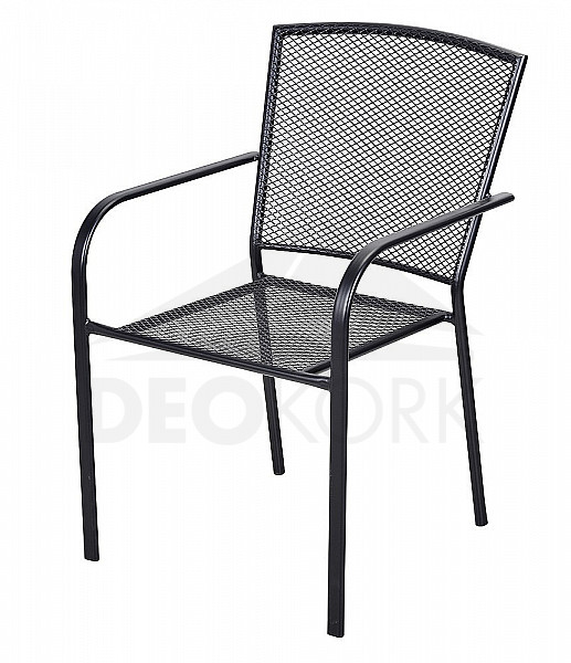 Krzesło metalowe MAYA (czarne)
