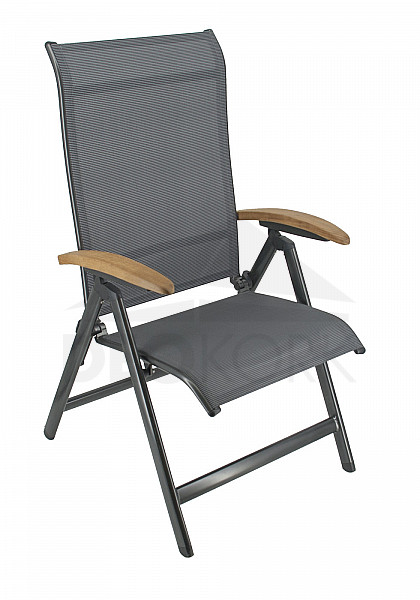 Fotel aluminiowy regulowany YELMO (teak)