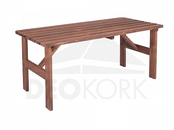 Solidny stół z drewna sosnowego bejcowanego 30 mm (różne długości)