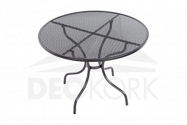 Stół metalowy bez otworu na parasol ø105 cm