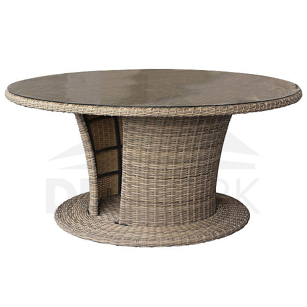 Stół rattanowy BORNEO LUXURY średnica 160 cm (brązowy)
