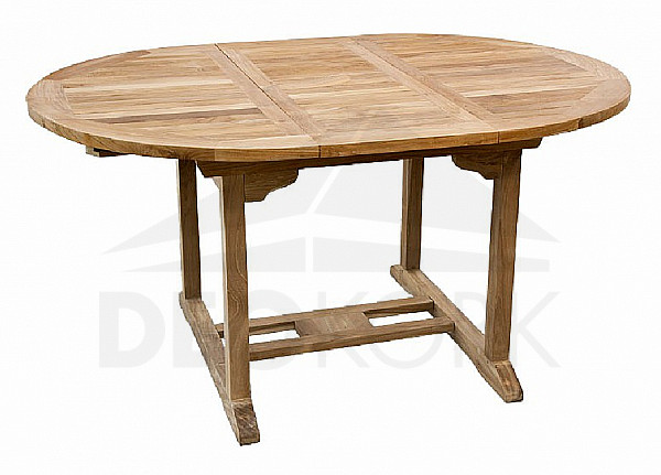 Stół ogrodowy owalny SANTIAGO 120/170 cm (teak)