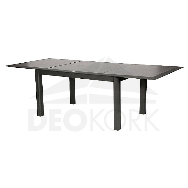 Stół aluminiowy VERMONT 160/254 cm (antracyt / szary)