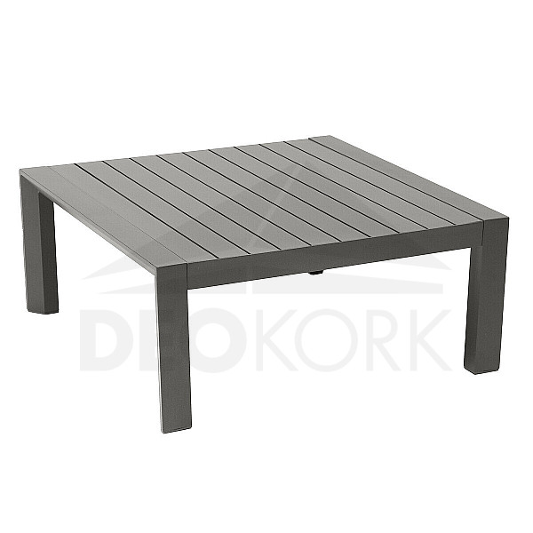 Stół aluminiowy 89x89 cm VANCOUVER (szaro-brązowy)