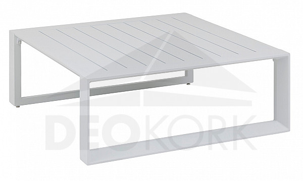 Stół aluminiowy 97x97 cm MADRID (biały)