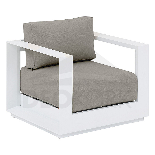 Krzesło aluminiowe MADRID (białe)