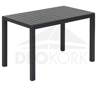 Stół aluminiowy ACAPULCO 116x70 cm (antracyt)
