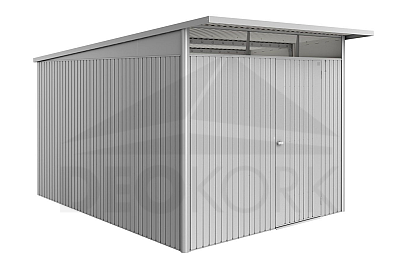 Domek ogrodowy BIOHORT Avantgarde ECO A8 260 × 340 cm (srebrny metalik)