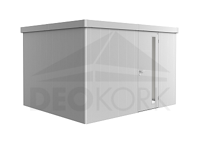 Domek ogrodowy BIOHORT Neo 3D 384 × 292 cm (srebrny metalik)