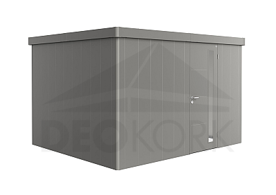 Domek ogrodowy BIOHORT Neo 3D 384 × 292 cm (szary kwarc metalik)