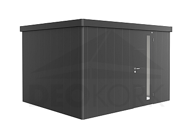 Domek ogrodowy BIOHORT Neo 3D 384 × 292 cm (ciemnoszary metalik)