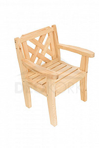 Solidne sosnowe krzesło ogrodowe ROMANTIC (32 mm)