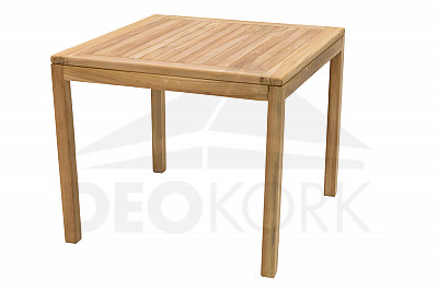 Stół ogrodowy stały FLORA 90x90 cm (teak)