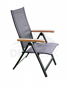 Aluminiowe rozkładane krzesło ogrodowe ANGELA