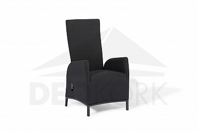 Krzesło ogrodowe aluminiowe regulowane PARIS (antracyt)