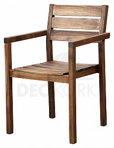 Krzesło ogrodowe sztaplowane SCOTT (brązowe)