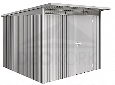 Domek ogrodowy BIOHORT Avantgarde A7 260 × 260 cm (srebrny metalik)
