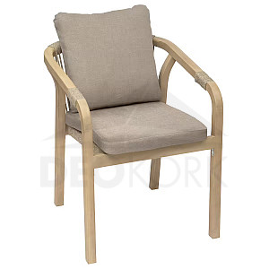 Luksusowe krzesło do jadalni wykonane z akacji BRIGHTON