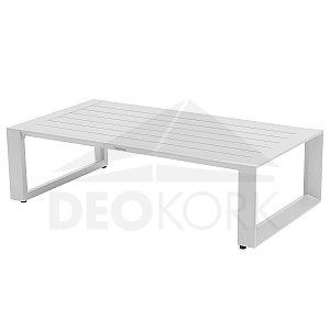 Stół aluminiowy 130x70 cm MADRID(biały)
