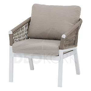 Aluminiowy fotel COLUMBIA (biały)