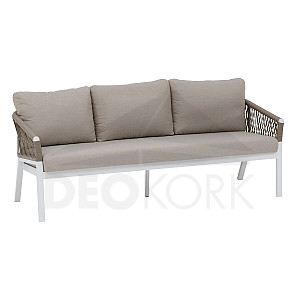 Aluminiowa ławka 3-osobowa COLUMBIA (biały)