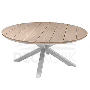 Aluminiowy stół do jadalni COLUMBIA (biały)