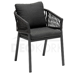 Aluminiowe krzesło do jadalni COLUMBIA (antracyt)