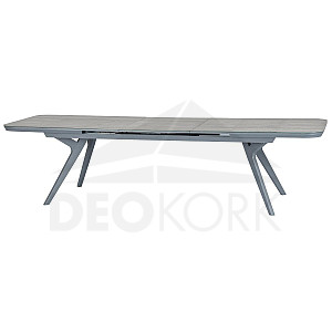 Stół aluminiowy SAN DIEGO 299x100 cm (szary)