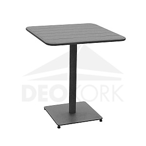 Stół aluminiowy RUBBY 65x65 cm (antracyt)