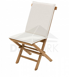 Krzesło ogrodowe składane z poduszką FOXI (teak)