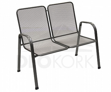 Krzesło metalowe (fotel) Podwójna saga (podwójna)