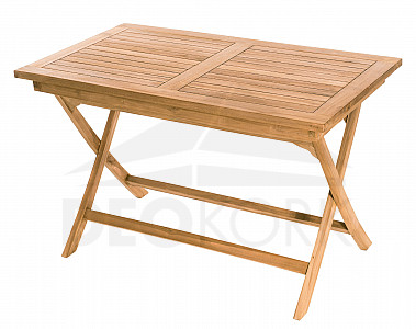 Stół ogrodowy składany prostokąt COIMBRA 120 x 70 cm (teak)
