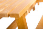 Masywny drewniany zestaw ogrodowy TEA 1+2 o grubości 38 mm