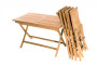 Krzesło ogrodowe składane z poduszką FOXI (teak)