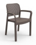 Krzesło ogrodowe plastikowe KARA (cappuccino)