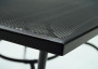 Stół metalowy QUADRA 100x100 cm (czarny)