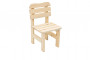 Solidne drewniane krzesło ogrodowe wykonane z drewna sosnowego 32 mm