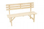 Masywna drewniana ławka ogrodowa wykonana z drewna sosnowego 22 mm
