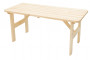 Stół ogrodowy z litego drewna z drewna sosnowego 32 mm (150 cm)