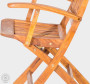 Krzesło ogrodowe składane z drewna tekowego ANGELO